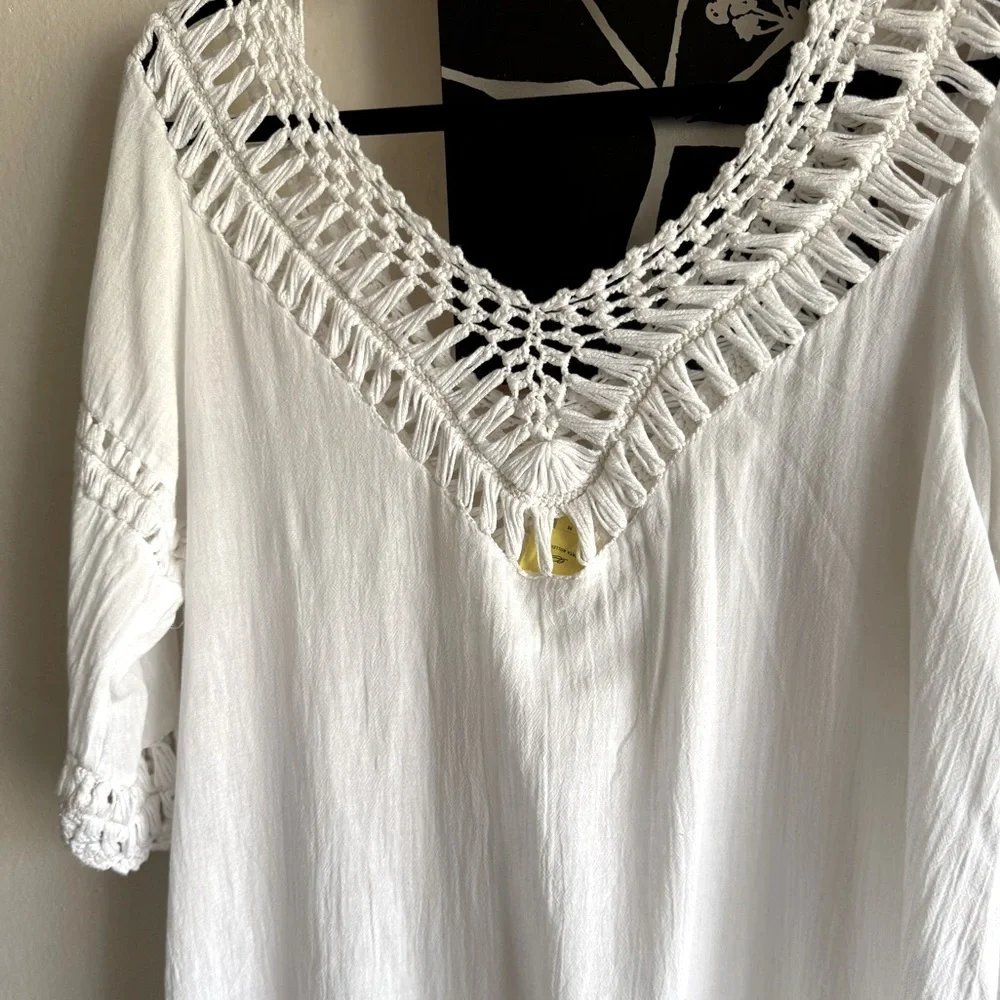 Roberta Roller Rabbit Summer Swim Cover Up Size Medium - Picture 2 of 8